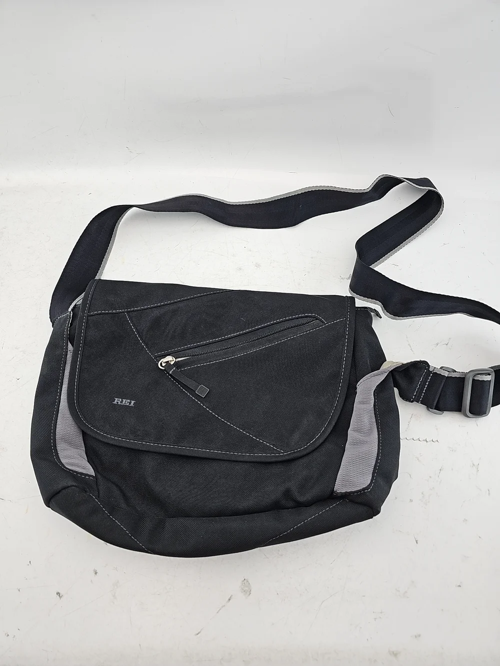 REI Black & Grey Messenger Bag